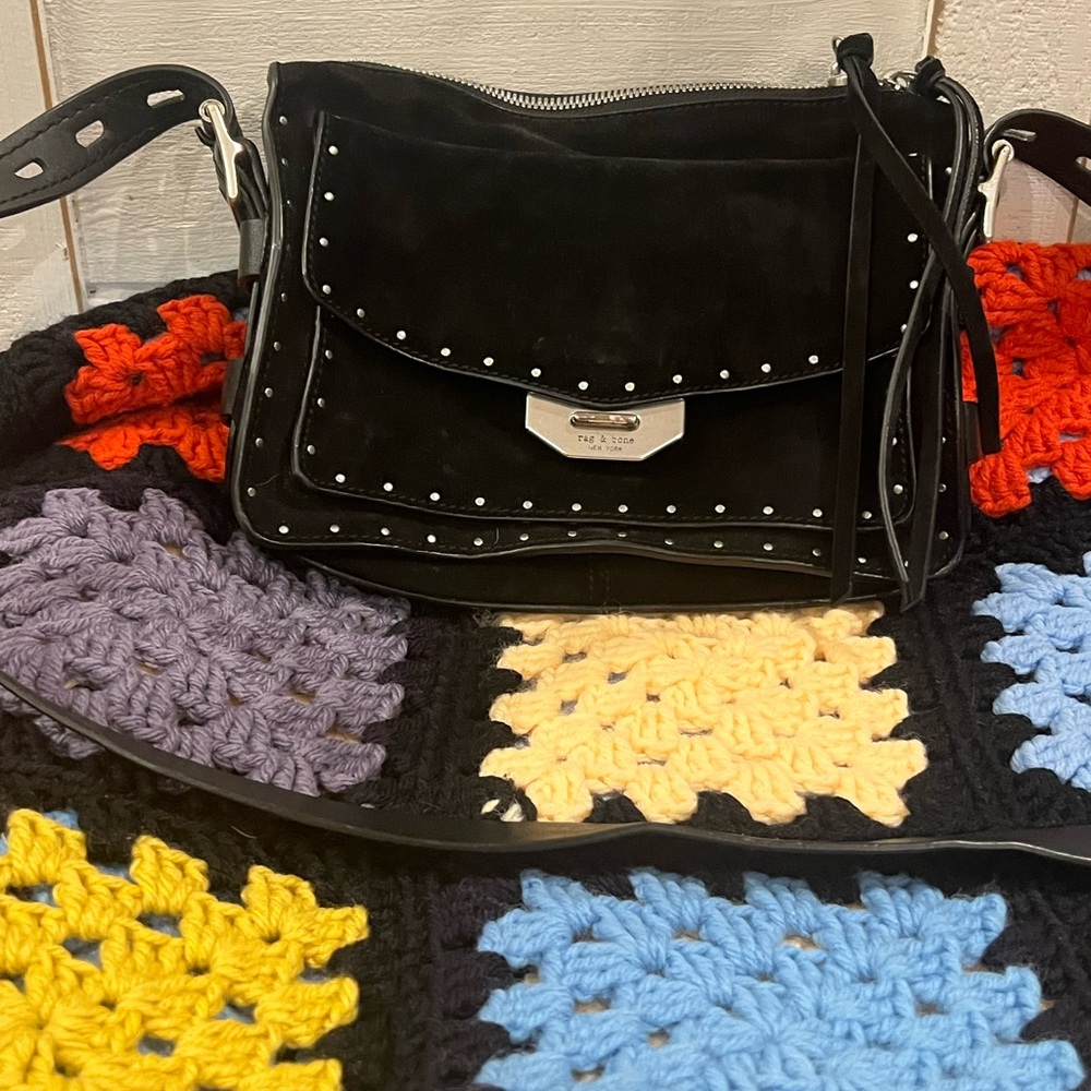 Black Suede Women's Bag